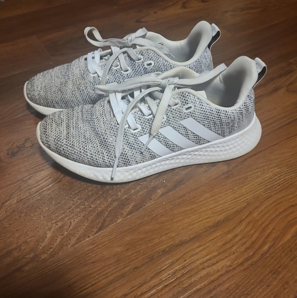 Grey Adidas Tennis Shoes